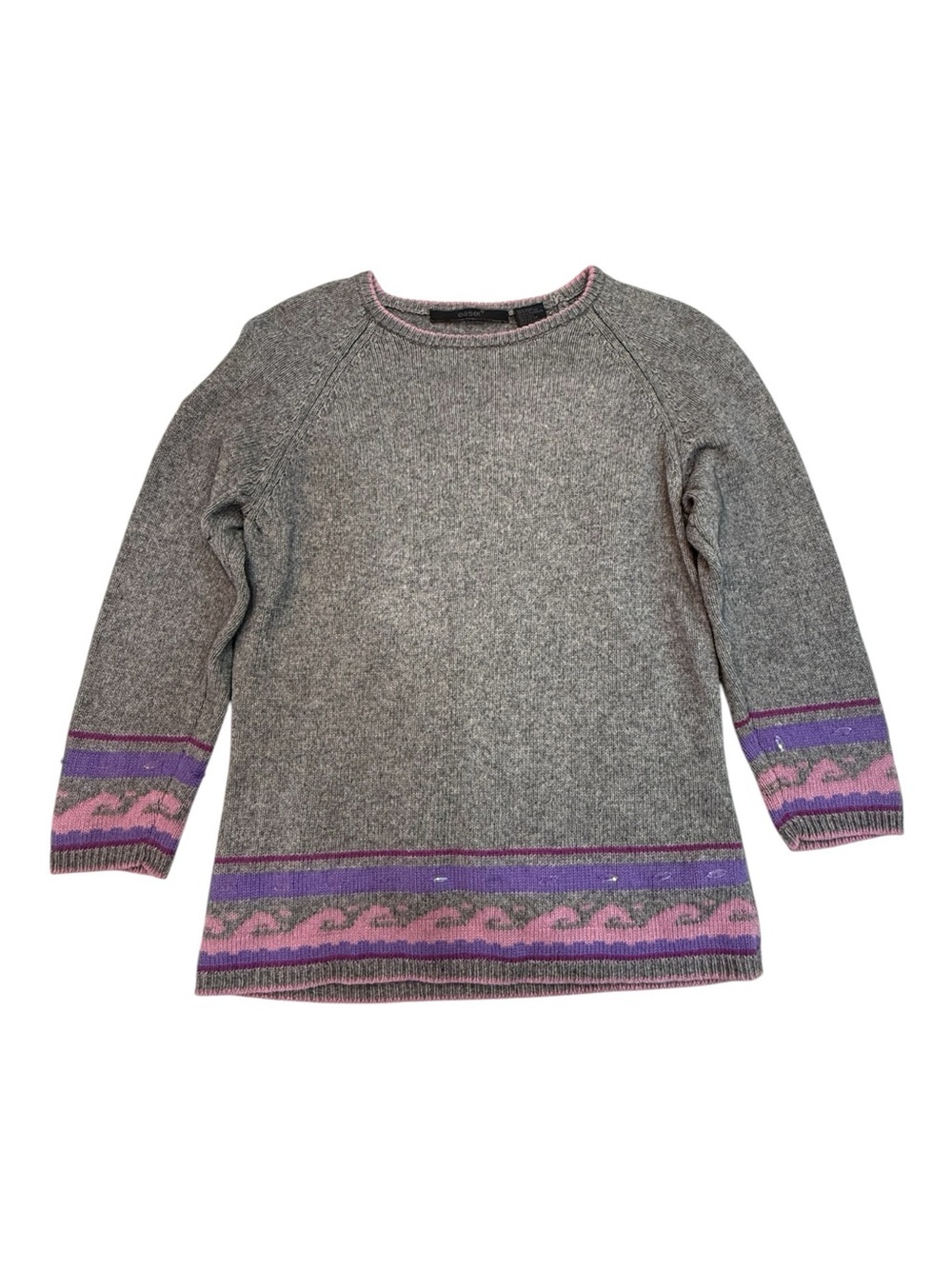 Easel Cashmere Silk Blend Crewneck Sweater Size M VTG